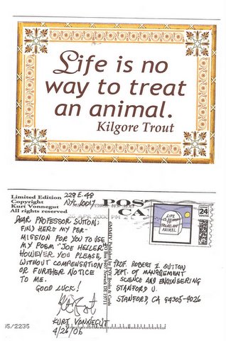 Vonnegut Postcard